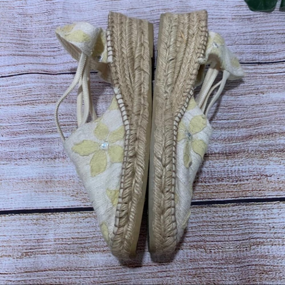 Eric Michael Floral Espadrilles Sandals size 40 - Picture 7 of 15